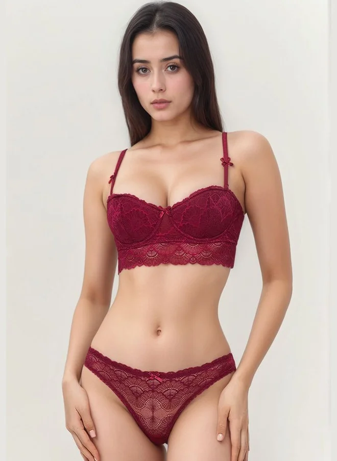 PRIZO PRIZO Women Self-Designed Lightly Padded Lingerie Set